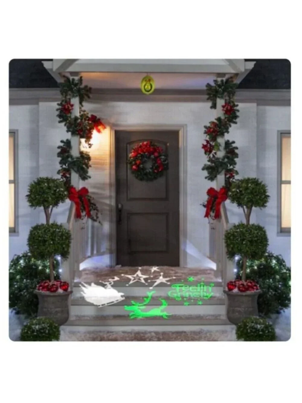 The Grinch LED Whirl-A-Motion Hanging Projector Ornament Holiday Christmas NEW